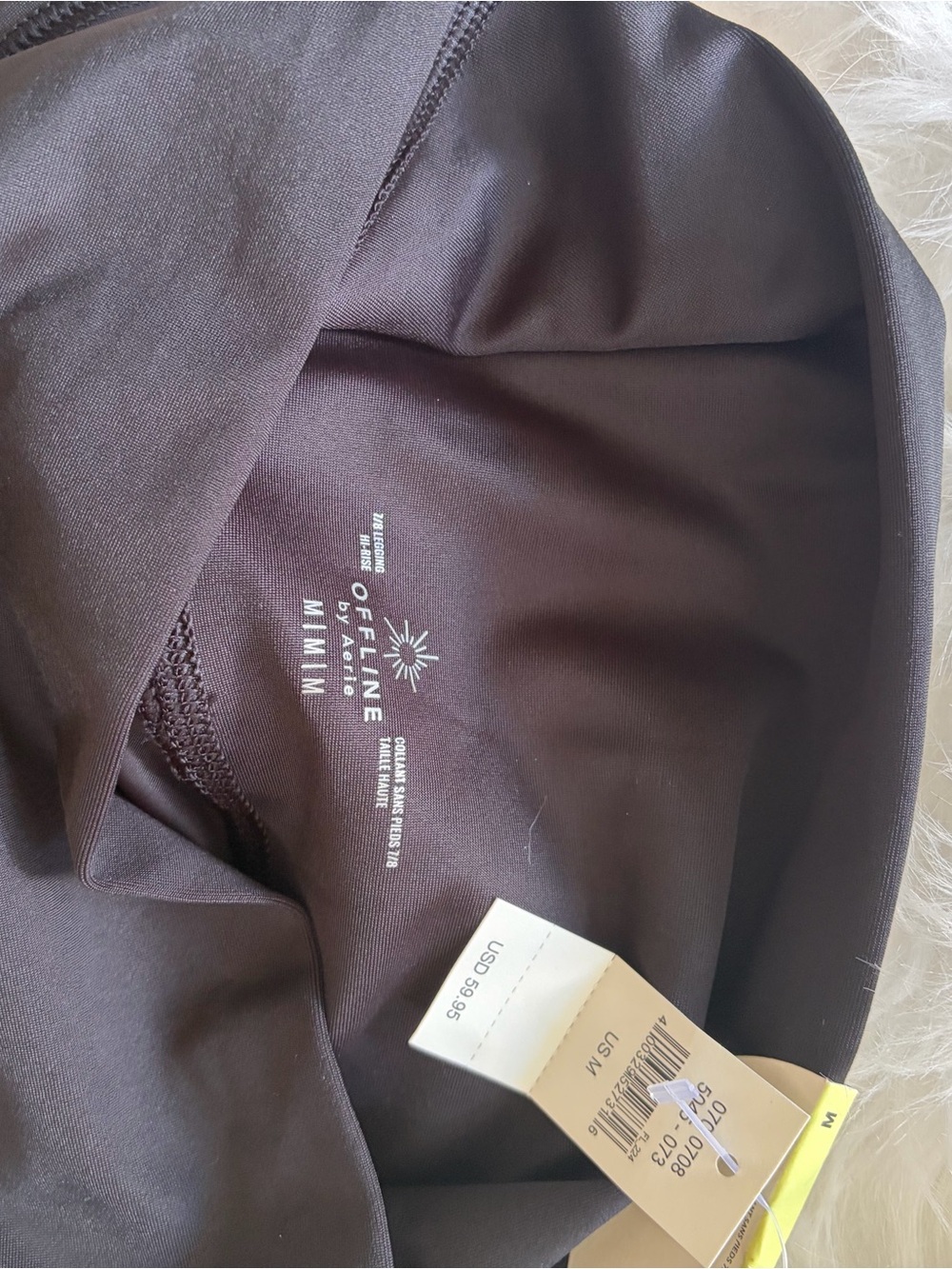Aerie Black High-Rise Offline 7/8 Leggings - Picture 2 of 4